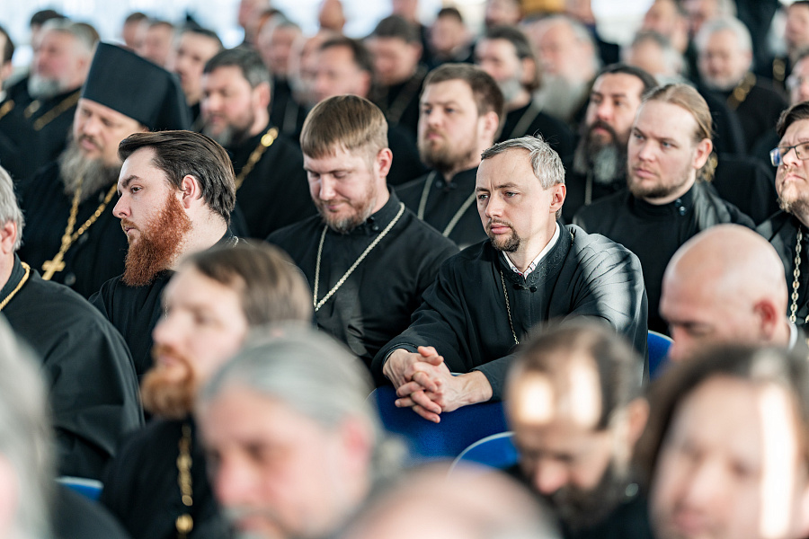 Встреча профессора Московской духовной академии А.И.Осипова с духовенством Подольской епархии